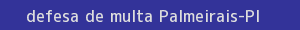 defesa/recurso de multa palmeirais