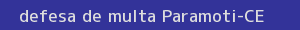 defesa/recurso de multa paramoti