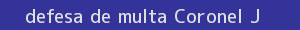 defesa/recurso de multa coronel joão pessoa