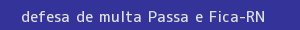 defesa/recurso de multa passa e fica