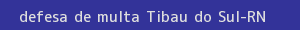 defesa/recurso de multa tibau do sul