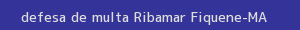 defesa/recurso de multa ribamar fiquene