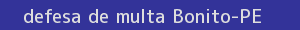 defesa/recurso de multa bonito