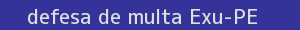 defesa/recurso de multa exu