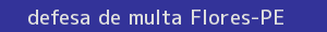 defesa/recurso de multa flores
