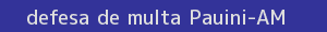 defesa/recurso de multa pauini