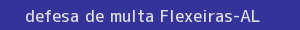 defesa/recurso de multa flexeiras