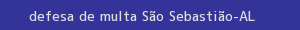 defesa/recurso de multa são sebastião