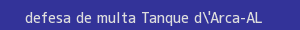 defesa/recurso de multa tanque d'arca