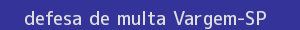defesa/recurso de multa vargem