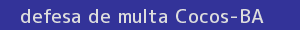 defesa/recurso de multa cocos