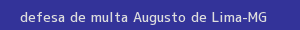 defesa/recurso de multa augusto de lima