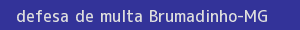 defesa/recurso de multa brumadinho