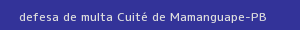 defesa/recurso de multa cuité de mamanguape