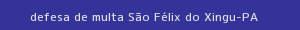 defesa/recurso de multa são félix do xingu