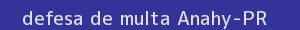 defesa/recurso de multa anahy