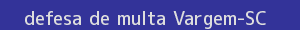 defesa/recurso de multa vargem