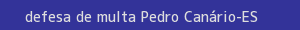 defesa/recurso de multa pedro canário