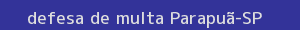 defesa/recurso de multa parapuã