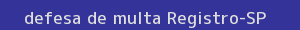 defesa/recurso de multa registro
