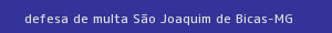 defesa/recurso de multa são joaquim de bicas