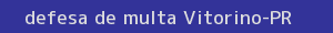 defesa/recurso de multa vitorino
