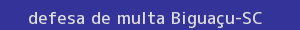 defesa/recurso de multa biguaçu