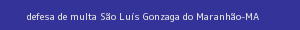 defesa/recurso de multa são luís gonzaga do maranhão