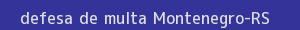 defesa/recurso de multa montenegro