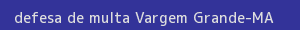 defesa/recurso de multa vargem grande