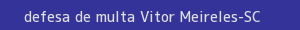 defesa/recurso de multa vitor meireles